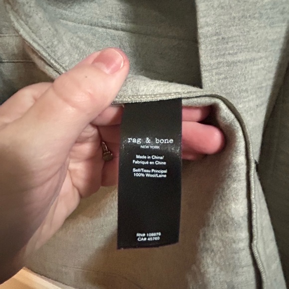 Rag & Bone New York Women’s Gray O’Hara Wool Jacket - Picture 11 of 11
